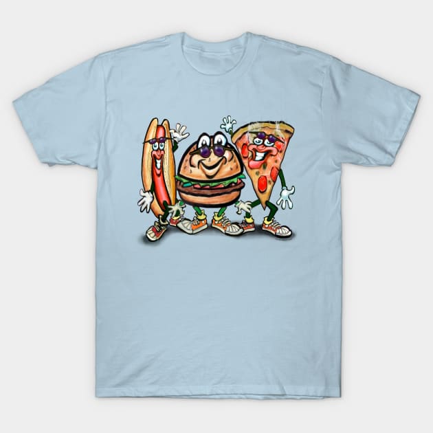 Party Food T-Shirt by Kevin Middleton